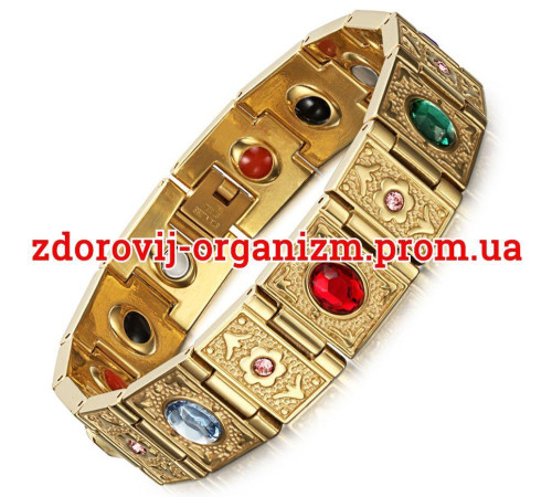 Турмаліновий жіночий магнітний браслет самоцвіт 3в1