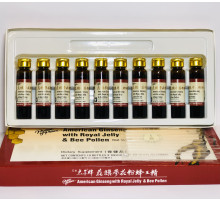 Маточне молочко з женьшенем Ginseng Royal Jelly Sanjing 10х10мл