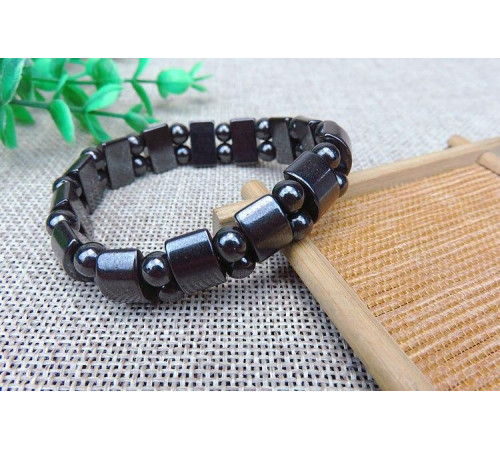 Браслет із гематитом, турмаліном і магнітами