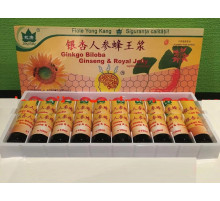 Гінкго білоба, кордицепс женьшень і маточне молочко 10x10 мл