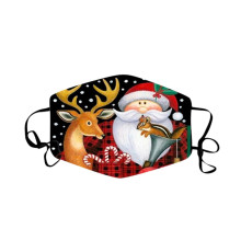 Багаторазова захисна турмалінова маска для обличчя Новорічна