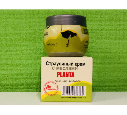 Страусиний крем з маслами Planta Жир страуса Ему 60 гр