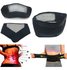 Магнітний пояс із турмаліном чорний