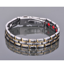 Титановий біоміцний турмаліновий браслет Принц