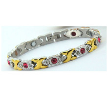 Титановий магнітно-турмаліновий браслет 4В1 Рубін