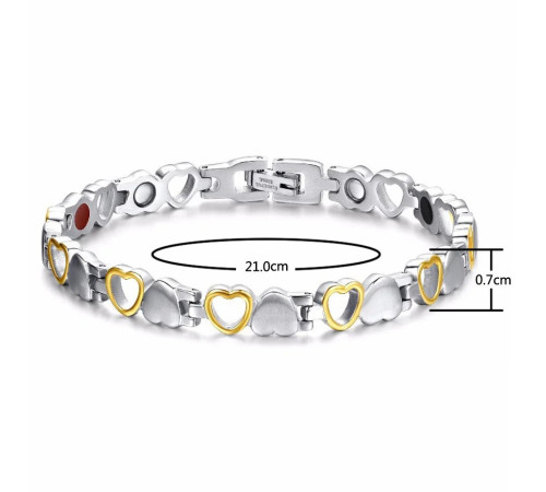 Турмаліновий браслет із магнітами Тіффані 5в1 для нормалізації тиску