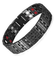 Чоловічий титановий магнітний з турмаліном ік і германієм браслет Тяшини 5в1