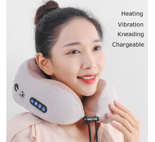 Електричний турмаліновий масажер подушка для шиї u-подібна подушка