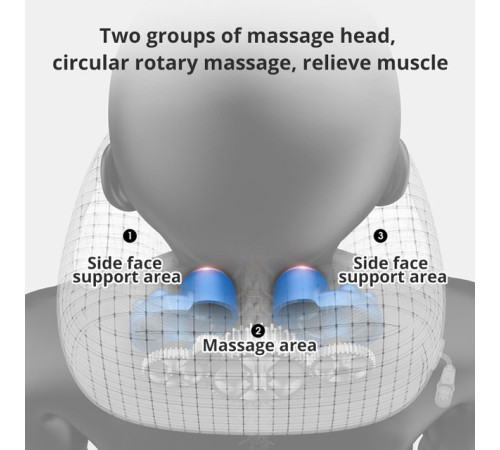 Електричний турмаліновий масажер подушка для шиї u-подібна подушка