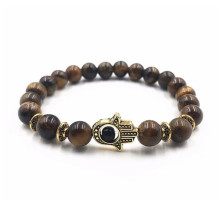 Браслет Хамса Рука Фатіми тигрове око