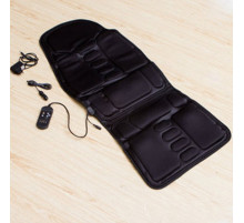 Накидка на сидіння масажна, вібромасаж, підігрівання попереку для дому та авто