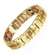 Браслет магнітно-турмалиновый з германієм (4в1) 21см