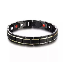 Браслет магнітно-турмалиновый з германієм (4в1) 21см