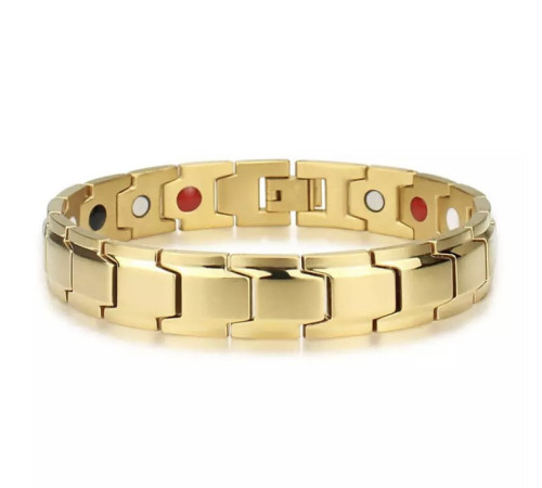 Браслет магнітно-турмалиновый з германієм (4в1) 21см