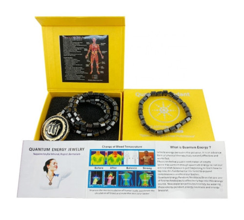 Набір із кулоном і браслетом магнітний із чорним турмаліном Схід