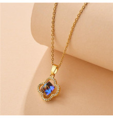 Золота підвіска Чотирилиста конюшина грошовий талісман