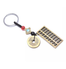 Брелок амулет золоті рахівниця для грошей удачі