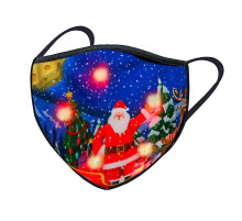 Світлодіодна Різдвяна маска для чоловіків і жінок багаторазова