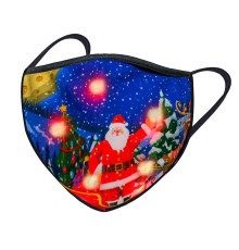 Світлодіодна Різдвяна маска для чоловіків і жінок багаторазова