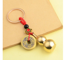 Брелок для здоров'я й грошей Гарбуз Ву Лу з монетками