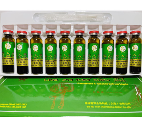 Ganoderma Ginseng Extract Liquid Ганодерма з женьшенем 10*10 мл