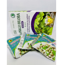 Чай Гінкго білоба (Ginkgo Biloba) дволопатевий стимулює роботу головного мозку розчинним 20 штук