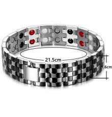 Турмаліновий браслет із магнітами Шахи 5В1 Вековий Схід