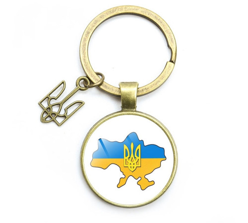 Український брусок Тризуб Tryzub мідний, колода для ключів Захист від негативних негативів