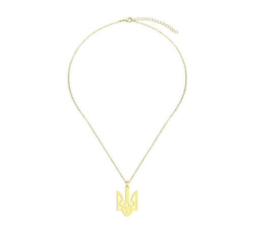 Золота підвіска з Українським Тризубцем захисний талісман на удачу