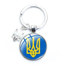 Український колодок Серельний Трезубець Tryzub, колода для ключів сумки з захисною мандалою на захист