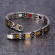 Турмаліновий титановий магнітний браслет зі сусальним золотом германієм для просочення біополя людини