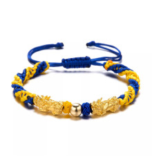 Браслет із подвійною Пі Яо та з символом нескінченності для успіху, захисту, удачі та процвітання