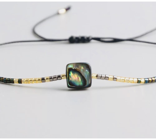 Браслет із перламутром Heren Pearl з острова Хайнань ручної роботи квадратний