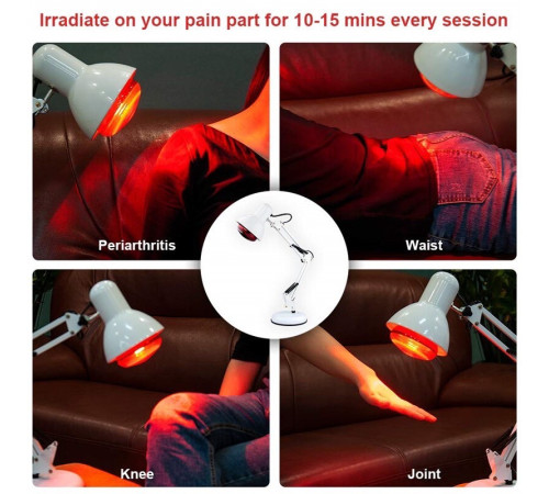 Інфрачервона теплова фізіотерапевтична лампа для терапії ревматизму, гіперліпідемії, ларингіту вірусних