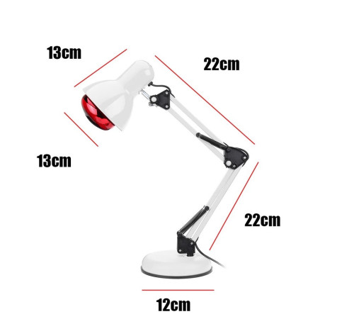 Інфрачервона теплова фізіотерапевтична лампа для терапії ревматизму, гіперліпідемії, ларингіту вірусних