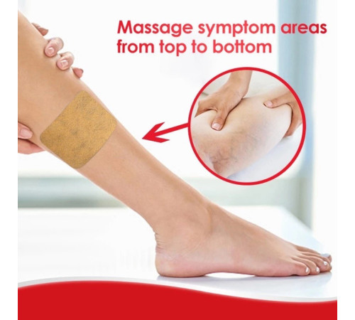 Пластир проти варикозного розширення вен і зірочок на ногах із турмаліном Гонконг 6 шт.