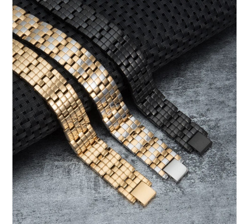 Турмаліновий браслет Біомагінтний із Титаном, Германієм і Біофотонами Energy 5в1