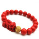 Браслет Пі Яо з намистиною з червоного корала, щоб залучити багатство та вдалий прибуток, зберегти свій капітал