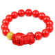 Браслет Пі Яо з намистиною з червоного корала, щоб залучити багатство та вдалий прибуток, зберегти свій капітал