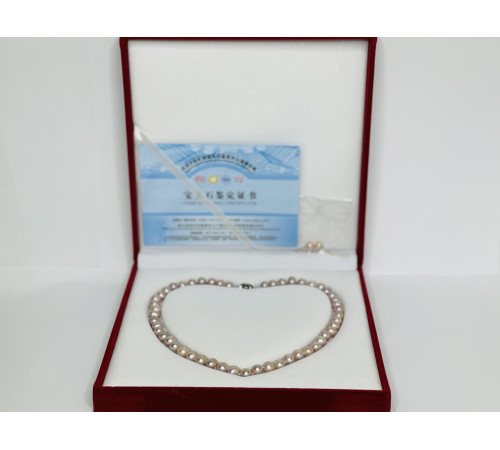 Перли Лавандовий натуральний Малазійський клас ААА із сережками