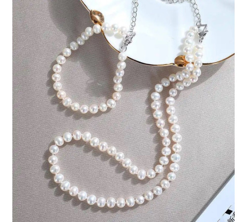 Комплект із натуральних морських перлів Намисто, Браслет, Сережки та кільце Клас AAА Хайнань