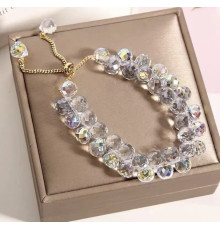 Браслет із гірського кристала гранованого Імператорська Аврора дарує нескінченне багатство та мудрість від Ліліан