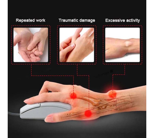 Турмаліновий пластир для терапії артриту зап'ястка, великого пальця, шия, спина, коліна 10 шт.