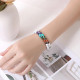 Нефритовий Білий браслет Тибетський Життєвий Сили 7 Чакр для захисту