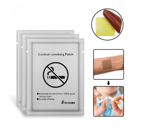 Антинікотиновий пластир із турмаліном Stop Smoking від куріння легкий спосіб кинути курити