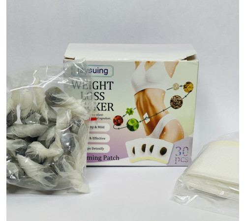 Трав'яний пластир для зниження ваги зменшення живота та талії, спалювання жирів WEIGHT LOSS STICKER 30 шт.