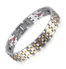 Турмаліновий браслет Біомагінтний із Титаном, Германієм і Біофотонами ІЧ 5в1