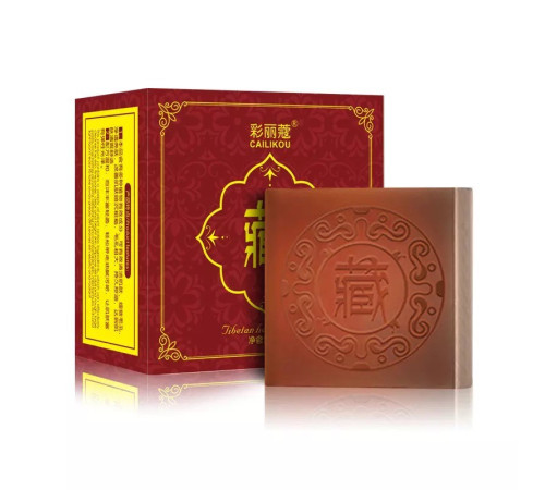 Тибетське мило проти кліща демодекозу, від прищів і висипки на обличчі з кордицепсом і Ганодерма Lucidum Рейші