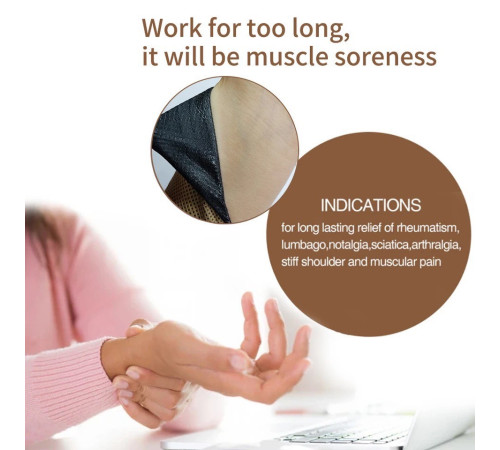 Пластир Тигровий Мускусний турмаліновий від ревматизму, від болю в суглобах Тигр Золотий Зелений