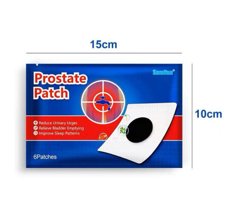 Турмаліновий Урологічний пластир від простатиту Prostatic Patch Вековий Схід (6 шт.)